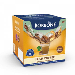 Caffè Borbone Irish Coffee  - 16 Capsule Compatibili Dolce Gusto Da 14g