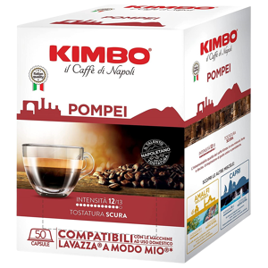 Kimbo Caffè  Pompei - Box 50 Capsule Compatibili A Modo Mio Da 7.4g