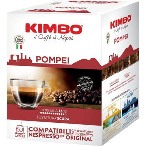 Kimbo Caffè  Pompei - Box 50 Capsule Compatibili Nespresso Da 5.4g