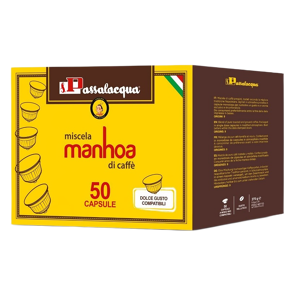 Passalacqua Caffè  Manhoa - Gusto Vellutato - Box 50 Capsule Compatibili Dolce Gusto Da 5.5g