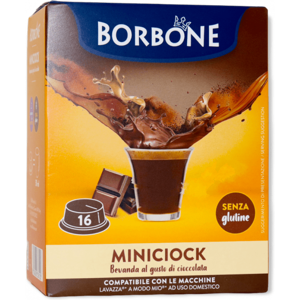 Caffè Borbone Cioccolata  Miniciok - 16 Capsule Compatibili A Modo Mio Da 8g