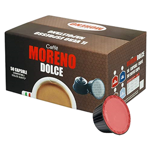 Caffè Moreno - Aroma Espresso - Box 50 Capsule Compatibili Dolce Gusto Da 7g