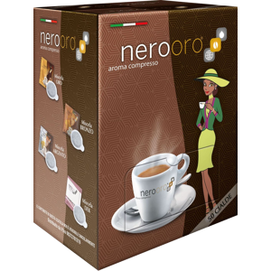 Nerooro Caffè  - Miscela Bronzo - Box 50 Cialde Ese44 Da 7.2g