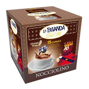 La Bevanda Del Rè Nocciolino  - Box 15 Capsule Compatibili Dolce Gusto Da 12g