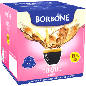 Caffè Borbone Orzo 100%  - 16 Capsule Compatibili Dolce Gusto Da 4g