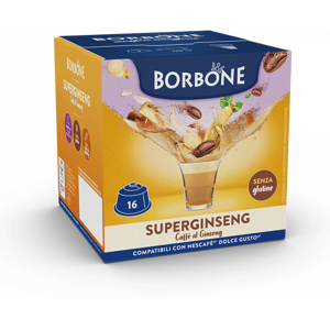 Caffè Borbone Caffè Al Ginseng  Superginseng - 16 Capsule Compatibili Dolce Gusto Da 17g