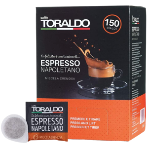 Caffè Toraldo - Miscela Cremosa - Box 150 Cialde Ese44 Da 7.2g