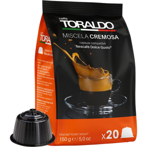 Caffè Toraldo - Cremosa - 20 Capsule Compatibili Dolce Gusto Da 7.5g