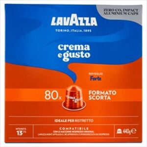 LAVAZZA Crema E Gusto Forte Nespresso 80 Caps-rosso/blu
