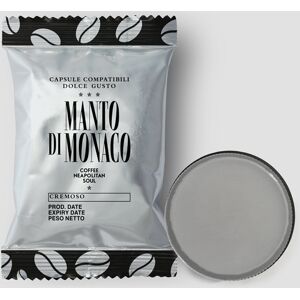 Manto di Monaco 100 Capsule compatibili Nescafè Dolce Gusto CREMOSO (Bianca)