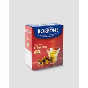 Caffè Borbone 16 Capsule Caffè al Ginseng compatibili Lavazza A Modo Mio