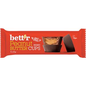 Smart Organic BIO Nut Butter Cups – burro di arachidi e cioccolato, 3 x 13 g