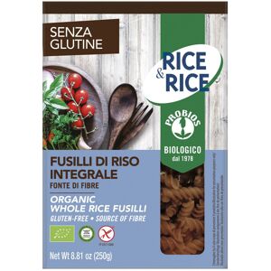 PROBIOS Rice & Rice - Fusilli Di Riso Integrale Senza Glutine 250 Grammi