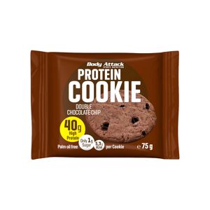 BODY ATTACK Protein Cookie 1 Biscotto Da 75 Grammi Doppio Cioccolato Con Chips