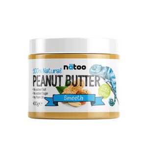 NATOO 100% Natural Peanut Butter Smooth 400 Grammi