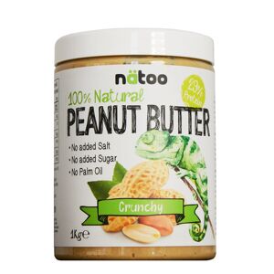 NATOO 100% Natural Peanut Butter Crunchy 1000 Grammi