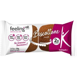 FEELINGOK Start 1 - Biscottone 2 Snack Da 25 Grammi Cacao