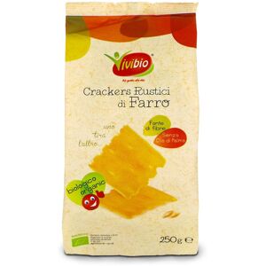 VIVIBIO Crackers Rustici Di Farro 250 Grammi