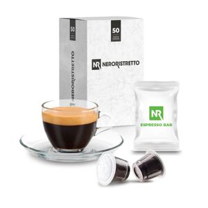 Neroristretto 50 Capsule Singole Compatibili Nespresso®* Espresso Bar