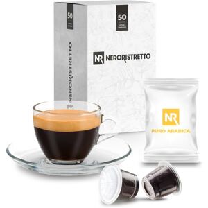 Neroristretto 50 Capsule Singole Compatibili Nespresso®* Puro Arabica