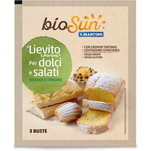 BIOSUN Lievito Biologico per dolci e salati 48g