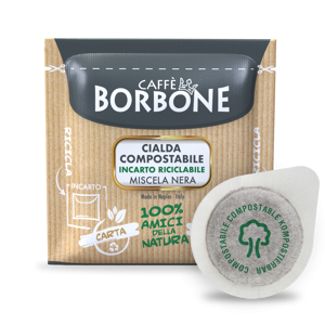 Borbone 100 Caffè Nera Cialde ESE in Carta Filtro 38 mm