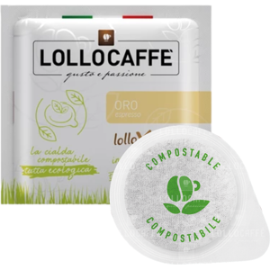 Lollo Caffè 400 Cialde Caffè Lollo Oro Carta Filtro ESE 44 mm