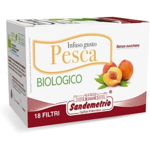 Sandemetrio 18 Filtri di Infuso alla Pesca BIO