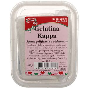 Graziano Gelatina Kappa Gelificante Vegetale In Polvere 40 G