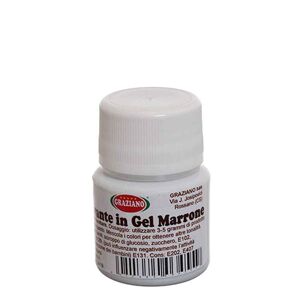 Graziano Colorante In Gel Concentrato Per Alimenti Marrone 20 G