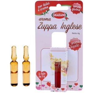 graziano aroma liquido per dolci gusto zuppa inglese 4g 2 fialette