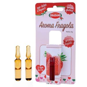 Graziano Aroma Liquido Per Dolci Gusto Fragola 4g 2 Fialette