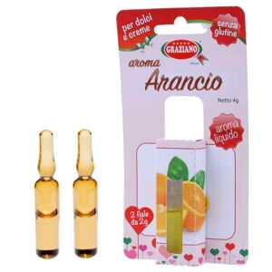 Graziano Aroma Liquido Per Dolci Gusto Arancio 4g 2 Fialette