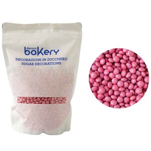 Decora Mini Lenti Di Cioccolato Rosa Per Cake Design 1kg Bakery