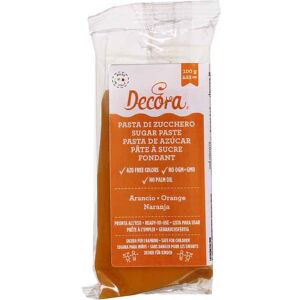 Pasta Di Zucchero Arancio Per Copertura 100 G Decora