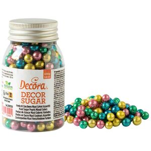 Maxi Perle Di Zucchero Verde Oro Rosa E Azzurro Per Decorazione 100 G Decora