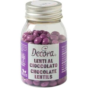 Mini Lenti Di Cioccolato Viola Per Decorazione Dolci 80 G Decora