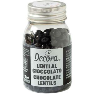 Mini Lenti Di Cioccolato Nere Per Decorazione Dolci 80 G Decora