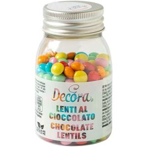 Mini Lenti Di Cioccolato Arcobaleno Per Decorazione Dolci 80 G Decora