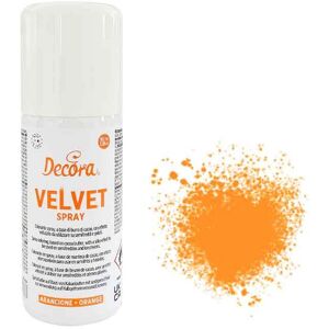 Colorante Alimentare Spray Effetto Velluto Arancione 100 Ml Decora