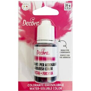 Colorante Liquido Idrosolubile Per Aerografo Fucsia 20 G Decora