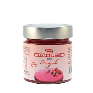 Graziano Glassa A Specchio Pronta All'Uso Gusto Fragola 300 G Senza Glutine