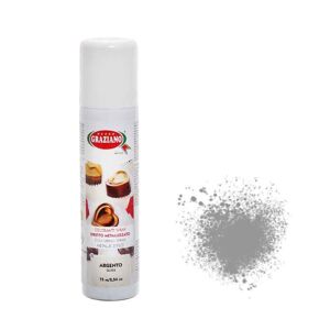 Graziano Colorante Spray Argento Metallizzato Per Alimenti 75ml