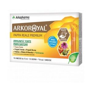 ARKOFARM Srl Arkopharma ARKOROYAL Immunità Forte Senza Zuccheri 10 Unidose da 15ml