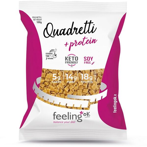 feeling ok quadretti + protein 100 gr