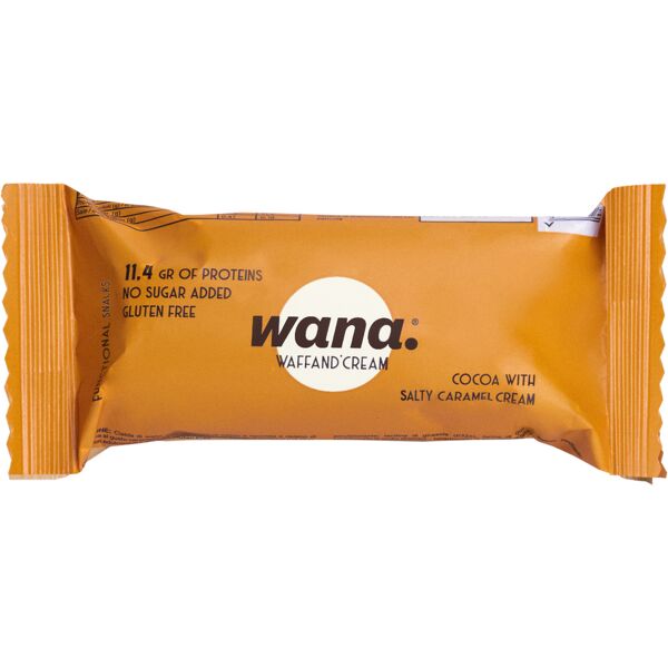 wana waffand'cream cacao con crema al caramello salato 43 gr