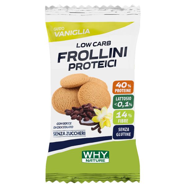 why nature frollini proteici 30 gr vaniglia con gocce di cioccolato