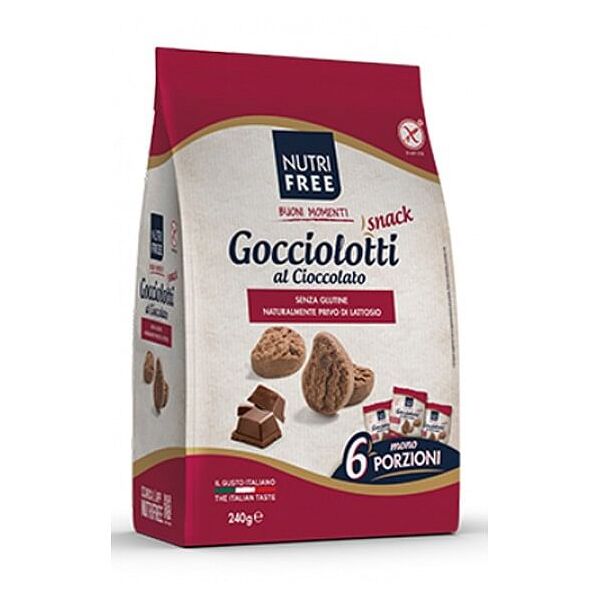 nt food spa nutrifree goccefrolla snack golosita' al cacao senza lattosio 6 monoporzioni da 40 g