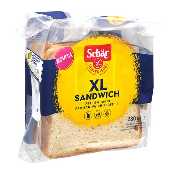 dr.schar spa schar xl sandwich pane bianco senza lattosio 280 g