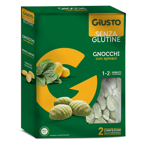 contecom linea giusto giusto s/g gnocchi spinaci500g